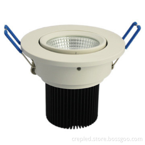 dimmable white rotating led cob downlight 18w 90mm cutout